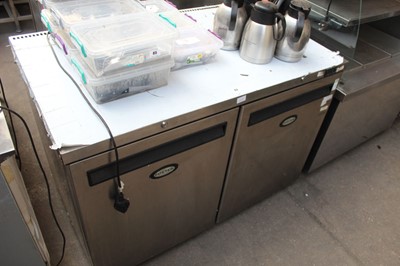 Lot 63 - 120cm Foster HR360 2 door counter fridge
