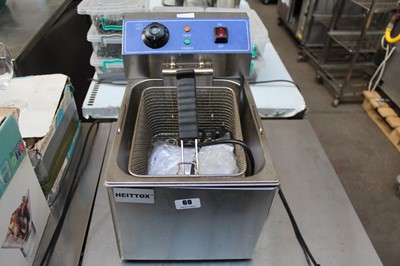 Lot 69 - Small electric Heittox single tank fryer with...