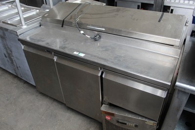 Lot 110 - 145cm Delfield 2-door pizza / saladette prep...