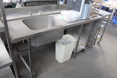 Lot 149 - 190cm Single bowl dishwasher sink