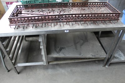 Lot 154 - 140cm stainless steel preparation table with...