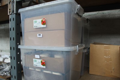 Lot 222 - 4x boxes of white mugs