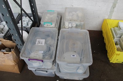 Lot 229 - 10x various sized boxes of white crockery