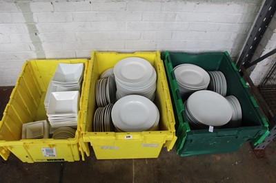 Lot 230 - 3x large heavy duty stacking boxes of mostly...