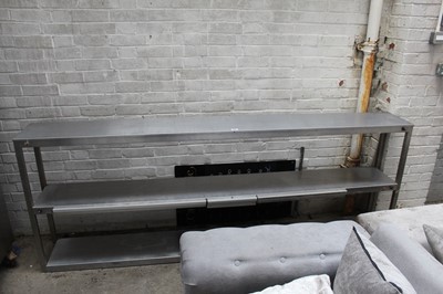 Lot 233 - 240cm stainless steel 3-tier gantry