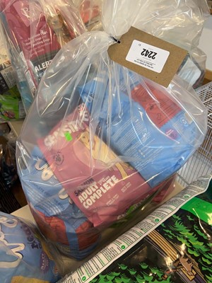Lot 2242 - A bag containing a selection of dog food to...