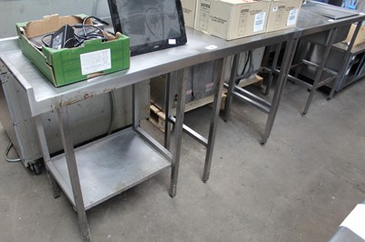 Lot 198 - 165cm Custom stainless steel preparation table