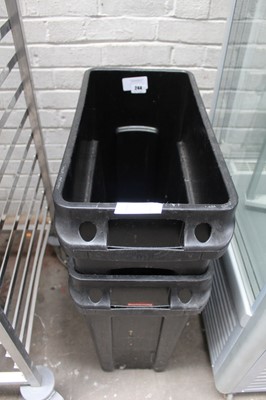 Lot 244 - 2 2 Rubbermaid bins