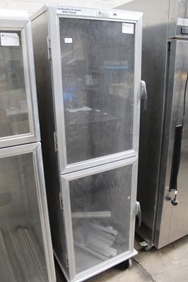 Lot 249 - 56cm baker's storage cabinet on wheels