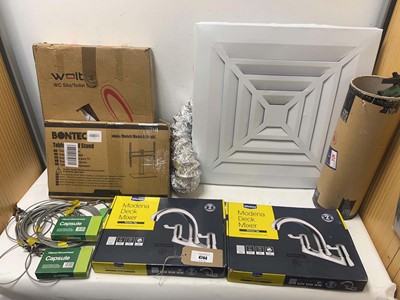 Lot 4744 - Household DIY to include a toilet seat, fan...