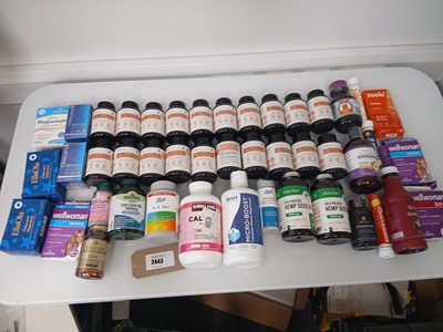 Lot 2443 - Bag of assorted food supplements / additives