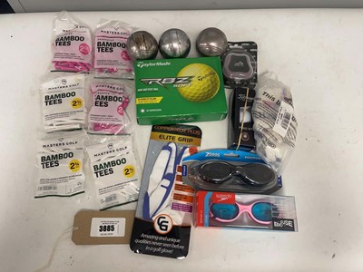 Lot 3885 - Sporting goods to include Titleist, Taylor...