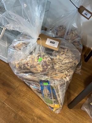 Lot 2313 - Bag containing a large quantity of bird food...
