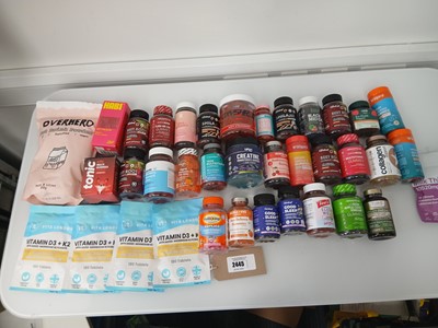 Lot 2445 - Bag of assorted gummy & other food supplements