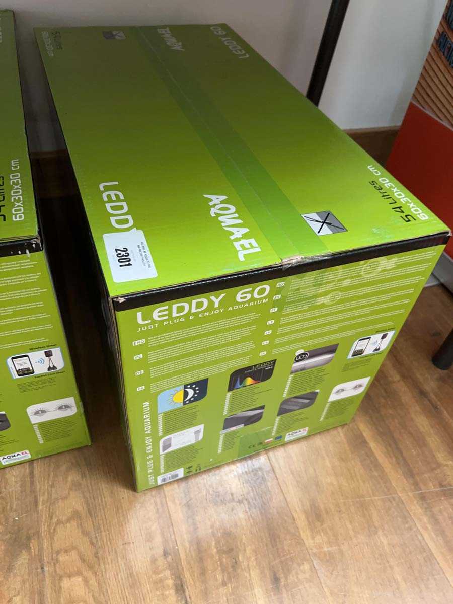 Lot 2301 - Boxed 54L Leddy 60 aquarium set