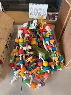 Lot 2320 - 2 parrot wooden jungles