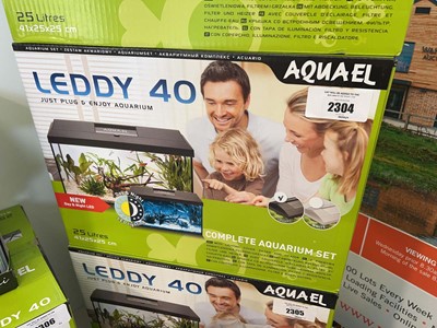 Lot 2304 - Boxed 25L Leddy 40 aquarium set