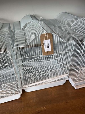 Lot 2331 - 2 white wired bird cages