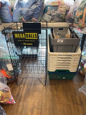 Lot 2337 - Mega Balls display shop stand with selection...