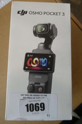 Lot 1069 - DJI Osmo Pocket 3, boxed