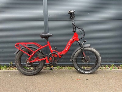 Lot 4031 - Fafrees electric folding bike in red