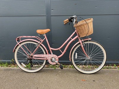 Lot 4038 - Barracuda step through bike in metallic pink...