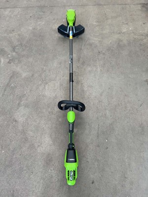 Lot 4065 - Greenworks cordless strimmer, no battery, no...