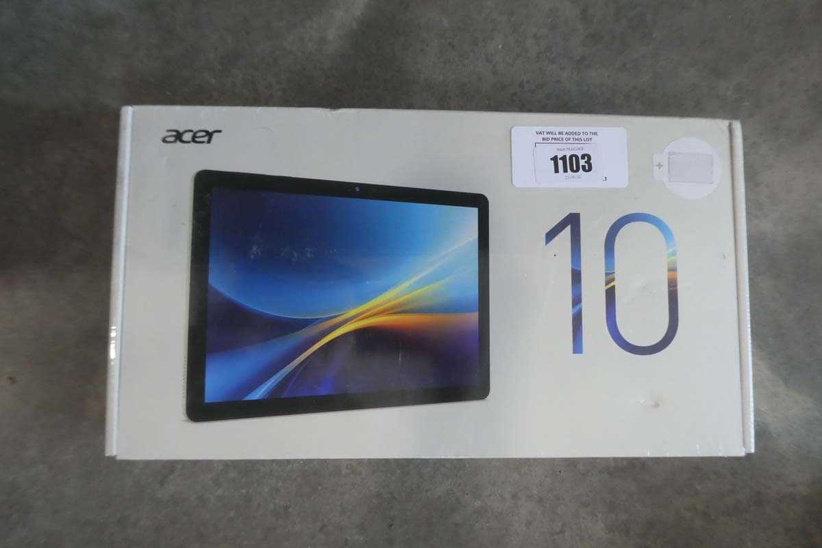 Lot 1103 - Acer Iconia V10-21, 128GB Wi-Fi, Champagne...