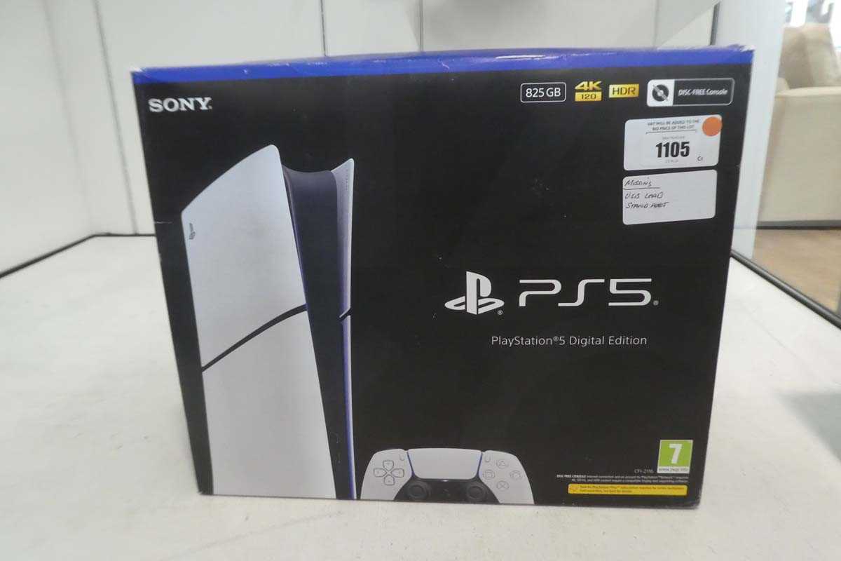 Lot 1105 - SONY PlayStation 5, 825GB, boxed with Dual...