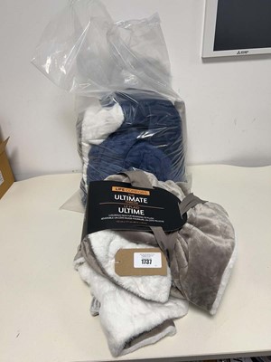 Lot 1737 - Bag containing x3 faux fur throws by Life...
