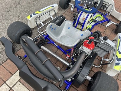 Lot Synergy Rebel rolling chassis go-kart showing...