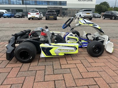 Lot Synergy Rebel rolling chassis go-kart showing...