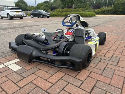 Lot Synergy Rebel rolling chassis go-kart showing...