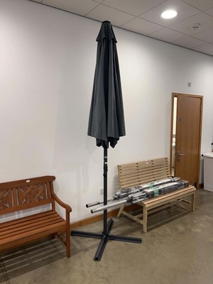 Lot 4169 - Grey cantilever garden umbrella