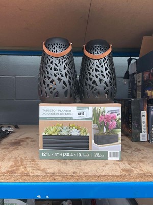 Lot 4110 - 3 assorted garden planters