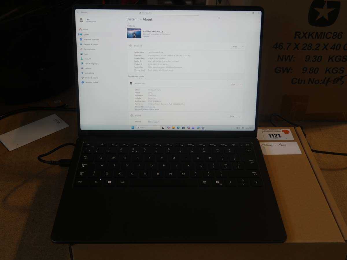 Lot 1121 - Microsoft Surface Laptop 13.8-inch, 7th...