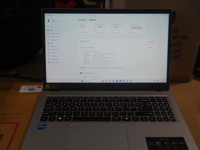 Lot 1127 - Acer Aspire Go 15 AG15-71P-55ZC laptop, Intel...