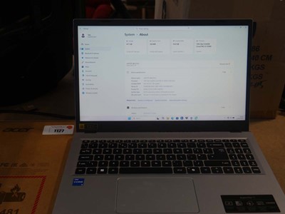 Lot 1127 - Acer Aspire Go 15 AG15-71P-55ZC laptop, Intel...