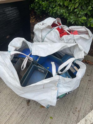 Lot 4244 - Two dumpy bags of lin bins