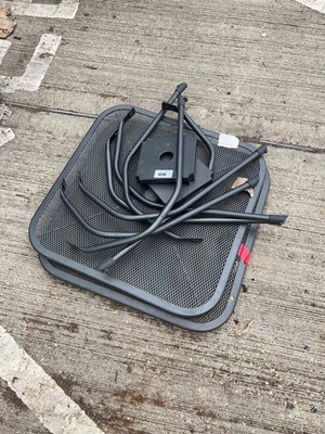 Lot 4248 - Two flat pack steel garden tables