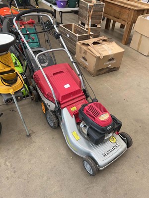 Lot 4182 - Honda powered Mountfield lawnmower with box