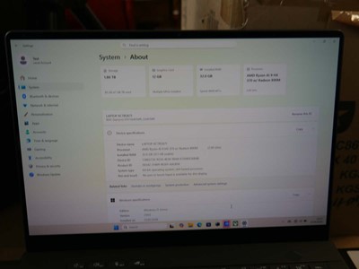 Lot 1132 - Republic of Gamers GA403W gaming laptop, AMD...