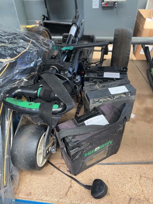 Lot 4321 - Motocaddy golf trolley with batteries
