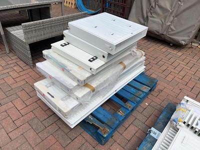 Lot 4283 - Nine double panel radiators