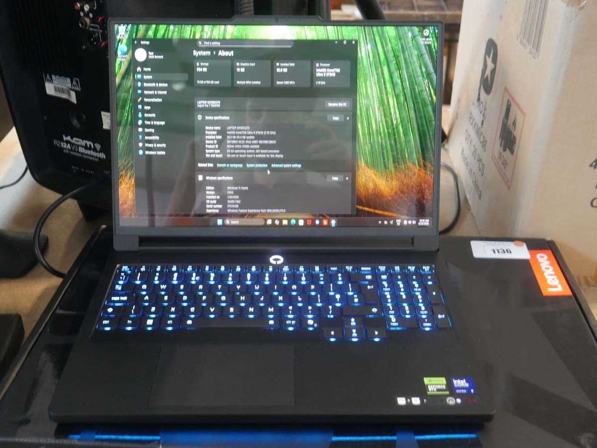 Lot 1136 - Lenovo Legion Pro 7 16IAX10H laptop, Intel...