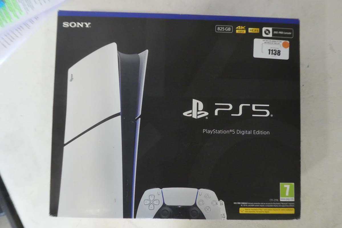Lot 1138 - SONY Playstation 5, 825GB SSD, boxed with Dual...