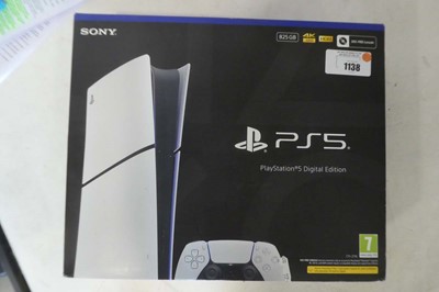 Lot 1138 - SONY Playstation 5, 825GB SSD, boxed with Dual...