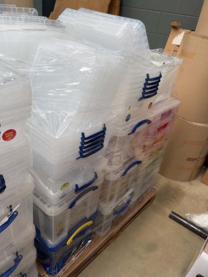 Lot 4397 - Pallet of Really Useful storage boxes