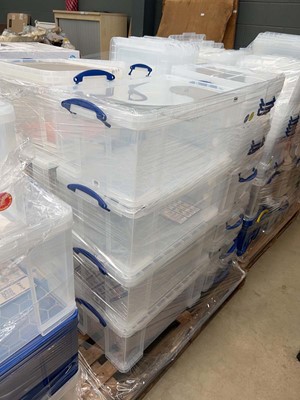 Lot 4398 - Pallet of Really Useful storage boxes