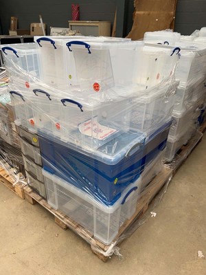 Lot 4399 - Pallet of Really Useful storage boxes